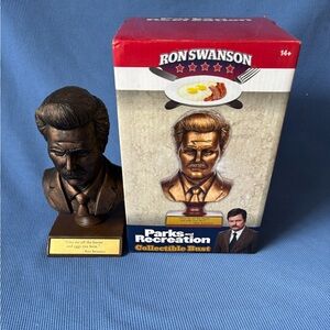 New Ron Swanson Bust w nameplate NBC’s Parks and Recreation Nick Offerman
